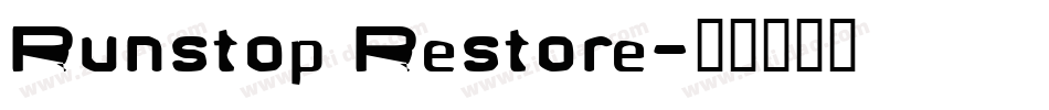 Runstop Restore字体转换